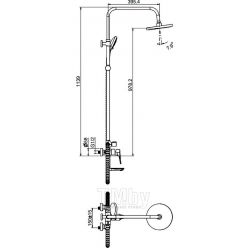 Душевая система Maxonor PURE LIFE MN2473-8 белый