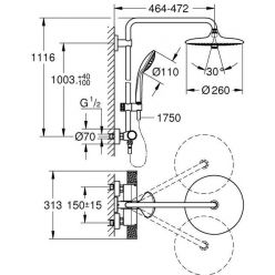 Душевая система Grohe Euphoria 260 27615002 хром