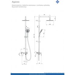 Душевая система Deante Agawa NAC_01QG хром