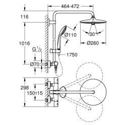 Душевая система Grohe Euphoria 260 27615001