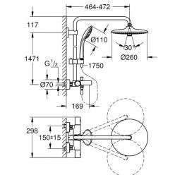 Душевая система Grohe Euphoria 260 27475001