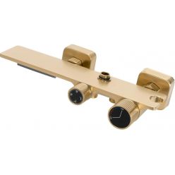 Душевая система Rea Helix BRUSHED GOLD P6621 матовое золото