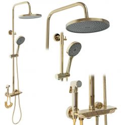 Душевая система Rea Max gold P6617 золото