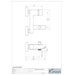 Смеситель для ванны Inan Kehribar [M2301K] хром