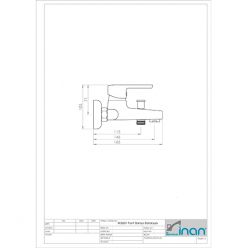 Смеситель для ванны Inan Florit [M2601K] хром