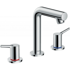 Смеситель для раковины Hansgrohe, на 3 отверстия, со сливным гарнитуром, 72130000