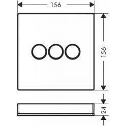 Модуль Hansgrohe ShowerSelect Glass для душа 15736400