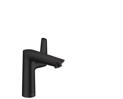 Смеситель Hansgrohe Talis E для раковины 150, однорычажный, со сливным гарнитуром, матовый черный 71754670