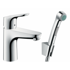 Смеситель Hansgrohe Focus для умывальника с  псевдобиде и донным клапаном Push-Open 31927000