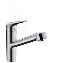 Кухонный смеситель Hansgrohe Focus M42, однорычажный с вытяжным изливом 71814000