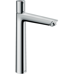 Смеситель Hansgrohe Talis Select E для раковины с высоким изливом и сливным гарнитуром, хром 71752000