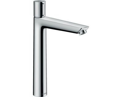 Смеситель Hansgrohe Talis Select E для раковины с высоким изливом и сливным гарнитуром, хром 71752000