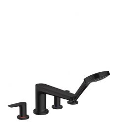 Смеситель Hansgrohe Talis E на край ванны, на 4 отверстия, матовый черный 71748670