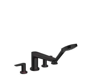 Смеситель Hansgrohe Talis E на край ванны, на 4 отверстия, матовый черный 71748670