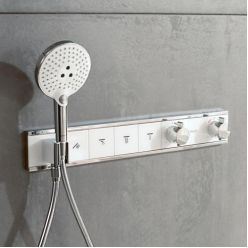 Термостат Hansgrohe RainSelect для душа на 3 потребителя, белый/хром 15356400