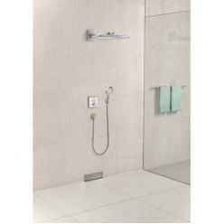 Термостат Hansgrohe ShowerSelect Glass для двух потребителей стеклянный, белый/хром 15738400