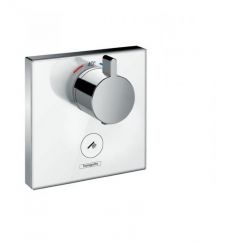 Термостат Hansgrohe ShowerSelect Highfow для душа с отдельным выводом для ручного душа, стеклянный 15735400