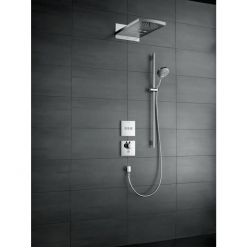 Термостат Hansgrohe ShowerSelect Highfow для душа с отдельным выводом для ручного душа, стеклянный 15735400