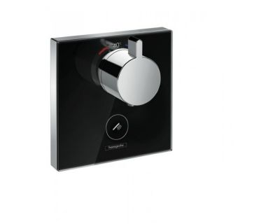 Термостат Hansgrohe ShowerSelect Highfow для душа с отдельным выводом для ручного душа, стеклянный 15735600