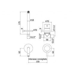 Смеситель для раковины Paffoni Light LIG006CR70