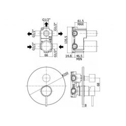 Смеситель для душа Paffoni Light LIG019CR