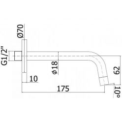 Излив Paffoni Light ZBOC045NO