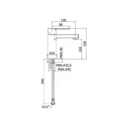 Смеситель для раковины Paffoni Ringo RIN071NO