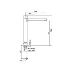 Смеситель для раковины Paffoni Ringo RIN081NO