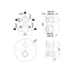 Смеситель для душа Paffoni Light LIQ019CR термостат