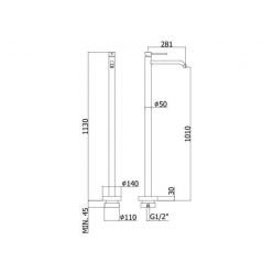 Смеситель для раковины Paffoni Light LIG031NO