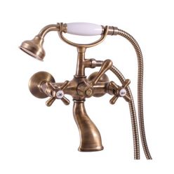 Смеситель Rav Slezak Morava Retro MK159.5/2SM для ванны с душем бронза