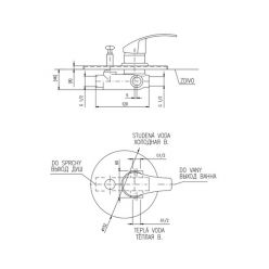 Смеситель Rav Slezak Mississippi MS086 для душа хром