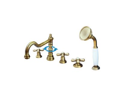 Смеситель Rav Slezak Morava Retro MK164.5PSM для ванны бронза