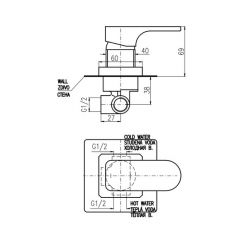 Смеситель Rav Slezak Yukon YU183 для душа хром