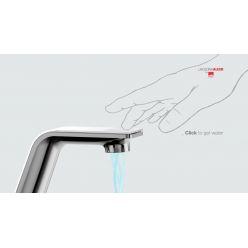 Смеситель для умывальника Oras Il Bagno Alessi One 8710F, 6V батарейка, сенсорный