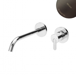Смеситель для умывальника Bruma Leaf 1670119MG Gunmetal