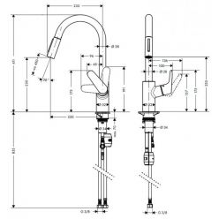 Смеситель Hansgrohe Focus 31815800 для кухонной мойки