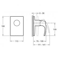 Смеситель Jacob Delafon Symbol E98712-CP для душа