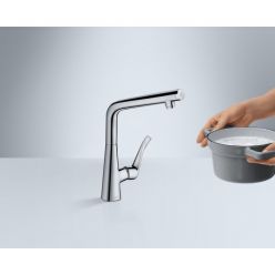 Смеситель Hansgrohe Metris S 14883000 для кухонной мойки