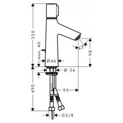 Смеситель Hansgrohe Talis Select S 72042000 для раковины
