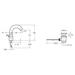 Смеситель Jacob Delafon Talan E10085RU-CP для раковины