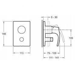 Смеситель Jacob Delafon Symbol E98724 для ванны с душем