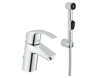 Смеситель Grohe Eurosmart New 23124002 для раковины с гигиеническим душем
