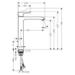 Смеситель Hansgrohe Metris 31184000 для раковины