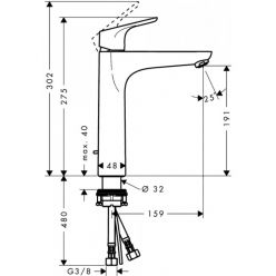 Смеситель Hansgrohe Focus 31608000 для раковины