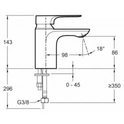 Смеситель Jacob Delafon Aleo+ E72314-CP для раковины