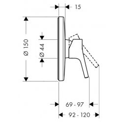 Смеситель Hansgrohe Talis S 72606000 для душа