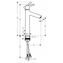 Смеситель Hansgrohe Talis S 72031000 для раковины