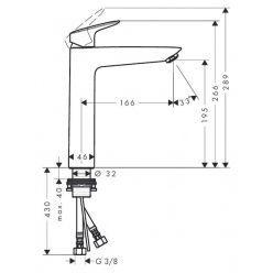 Смеситель Hansgrohe Logis 71091000 для раковины