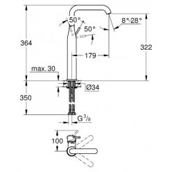 Смеситель Grohe Essence New 32901001 для раковины